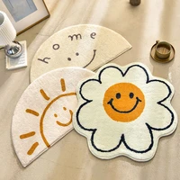 home smiley face bath mat customize ins water absorbent bathroom carpet microfiber for kitchen bedroom non slip pads doormats