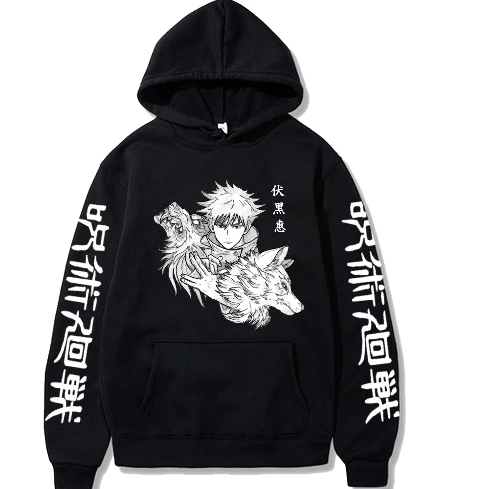 

2021 Hot Anime Hoodie jujutsu kaisen Pullover Tops Long Sleeve Fashion