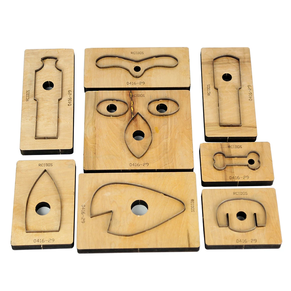 Лазерный штамп RCIDOS в форме кожи под заказ японское стальное лезвие ремешок для