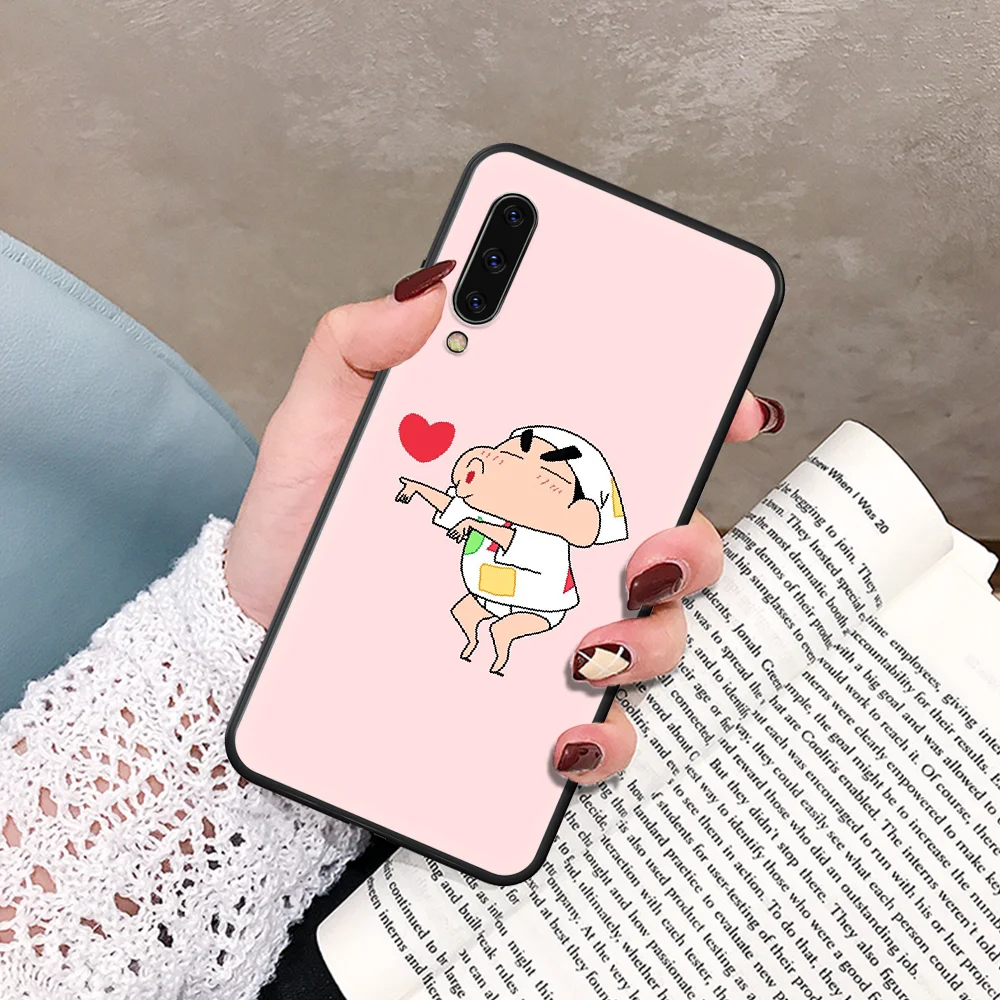 

Anime cute crayons Shinchan Phone Case For Samsung Galaxy A 5 7 8 10 20 20E 21S 30 30S 40 50 51 70 71 black Prime Trend Cover