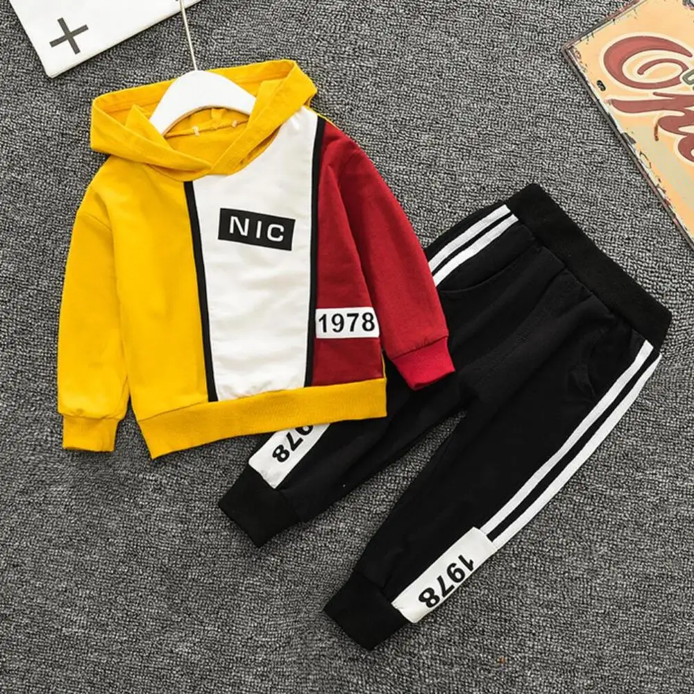 Модный детский спортивный костюм для мальчиков уличная одежда От 0 до 5 лет