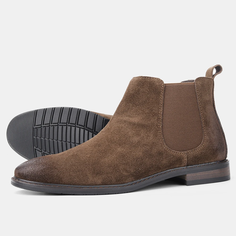 39 ~ 46 мужские ботинки из натуральной кожи мода 2021 брендовые удобные кожаные #