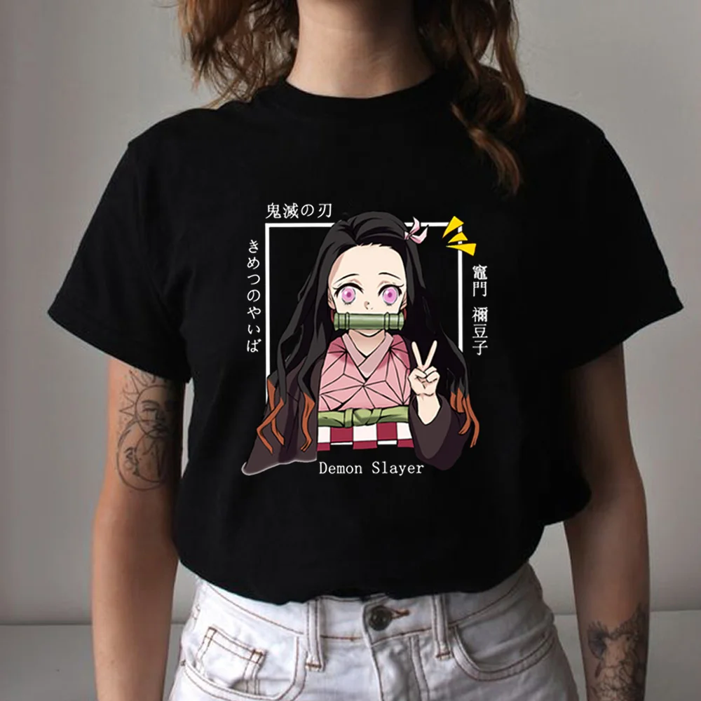 

Забавный демон убийца, футболка в стиле аниме, Kimetsu без Yaiba Футболка с принтом Для женщин мужчины для костюмированной вечеринки по японскому аниме футболка в стиле «хип-хоп» топ, футболки