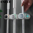 Настенная стойка для швабры ONEUP, аксессуары для ванной комнаты, домашняя вешалка для метлы, стеллаж для хранения швабры, крючок для кухни, ванной комнаты, Органайзер
