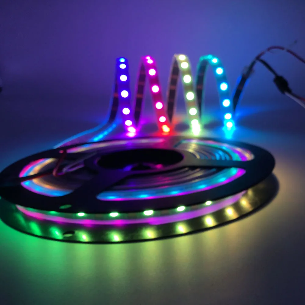 WS2812B WS2812 RGB светодиодный светильник полоски Водонепроницаемый индивидуально