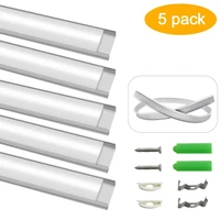 free shipping bendable 5pack 1meter ultra thin aluminum profiles silver led channel for led strip installations