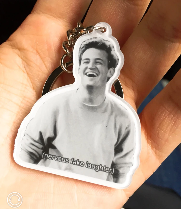 Акриловые Брелоки для ключей из сериала Friends Chandler коллекционные Брелоки-цепочки