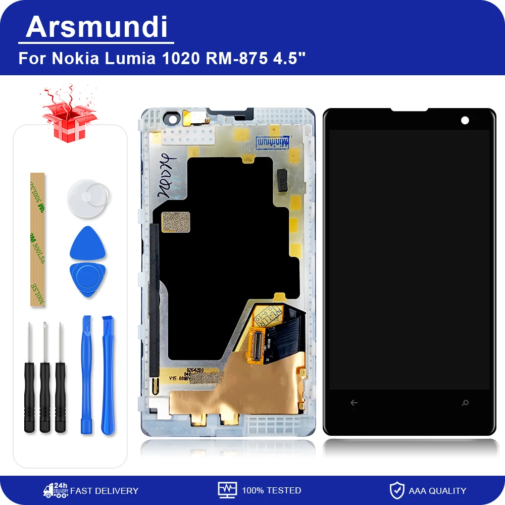 Для Nokia Lumia 1020 N1020 RM 875 4 5 &quotжк дисплей с сенсорным экраном и дигитайзером в сборе