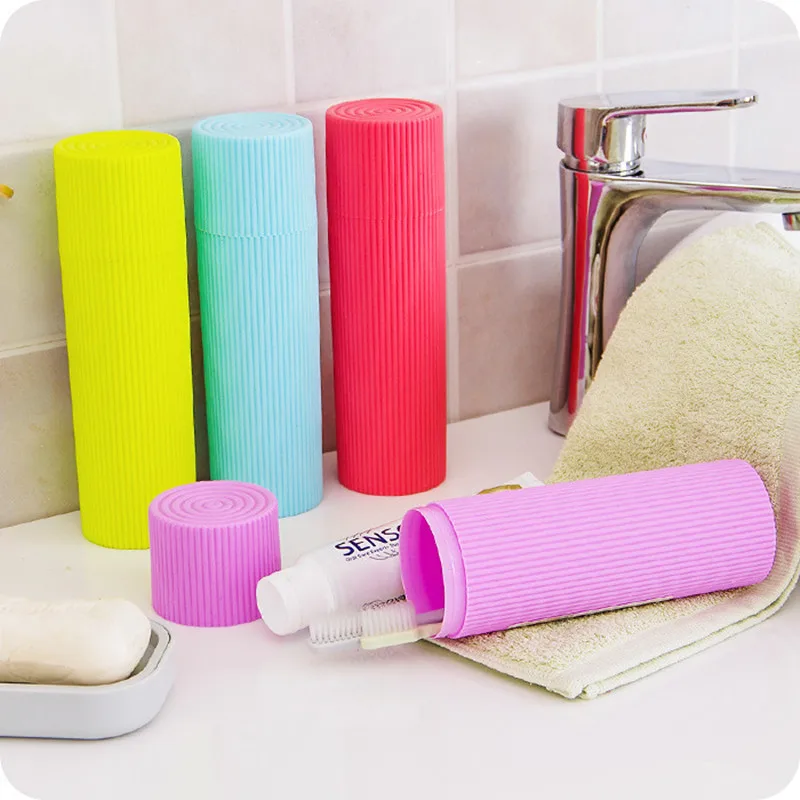 

Travel Portable Toothbrush Storage Box Outdoor Toothpaste Holder Organizer Toothbrush Case Container Cup Bathroom Accessories