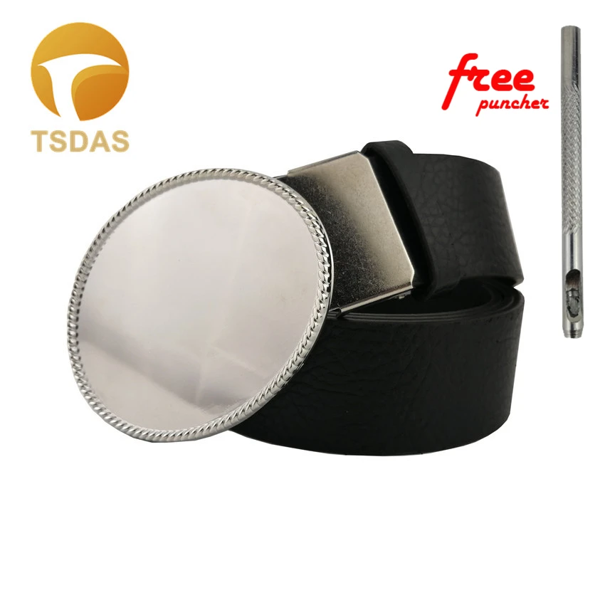 Классическая овальная пряжка для ремня без рисунка модная самодельная 87*68 мм