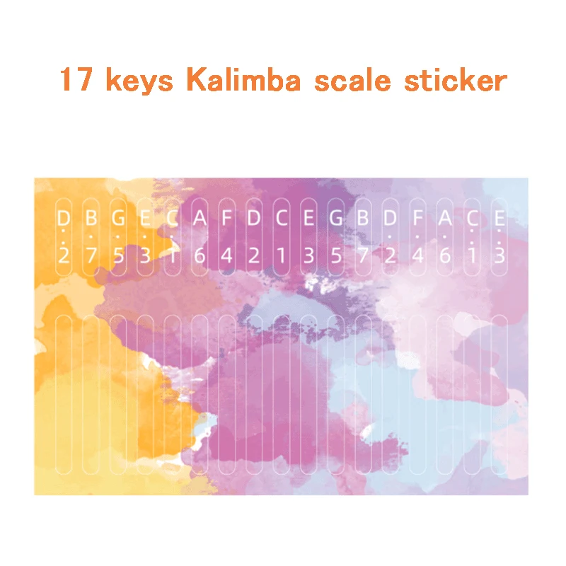 DEXINOR хобби Сделай Сам калимба 17 21key шкала наклейка для большого пальца пианино