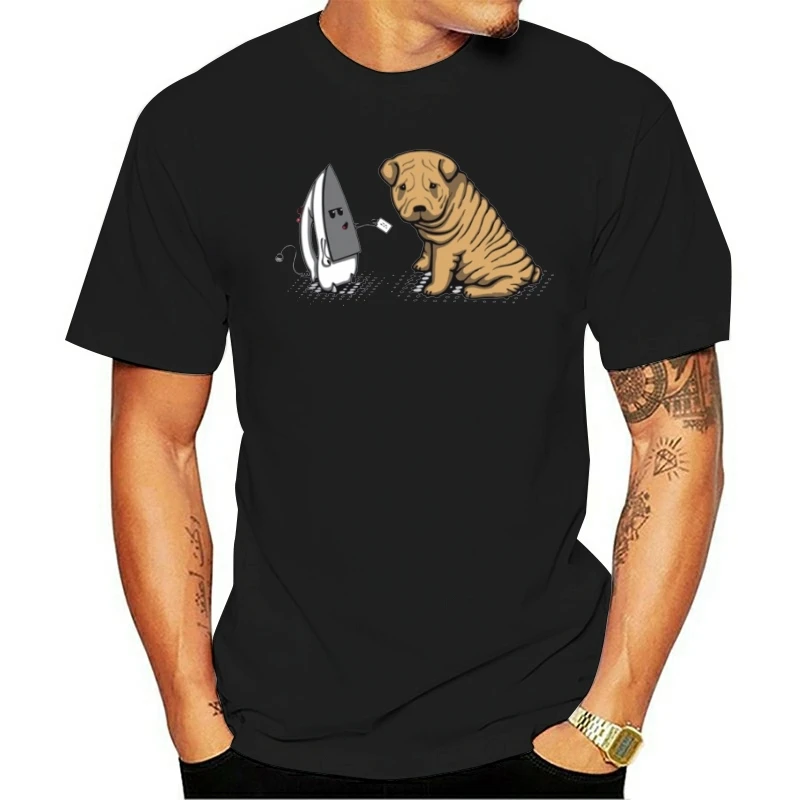 

Boy Shar Pei Dog T Shirt Rock Roll T Shirt Homme T Shirt Top Design T Shirt