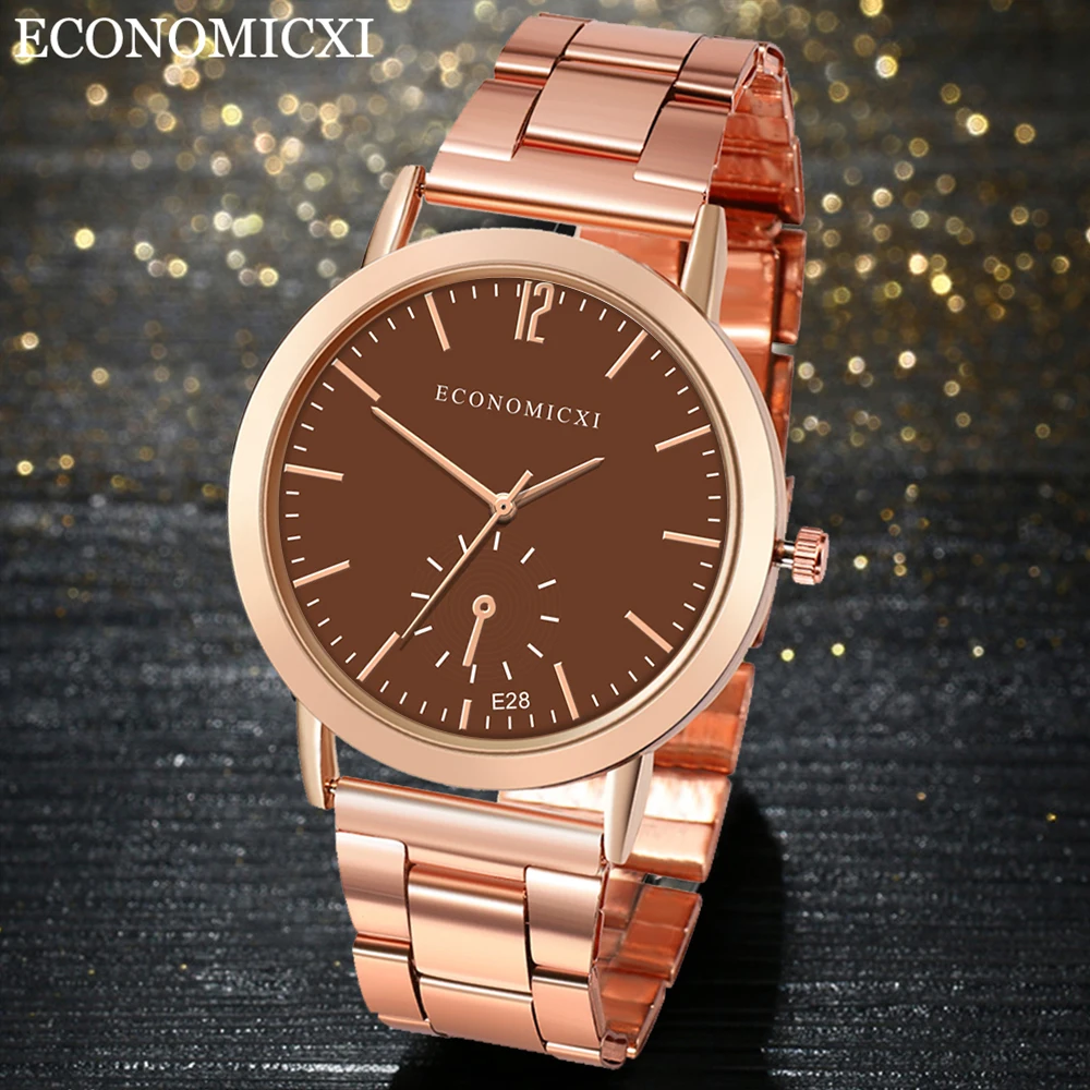 Мужские часы брендовые Роскошные повседневные из нержавеющей стали с ремешком