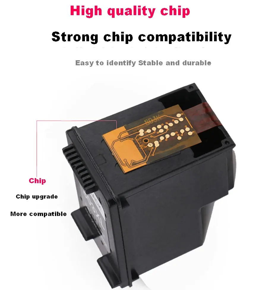 Bosumon CP 63 оптом для hp 63 63XL чернильный картридж для hp Officejet 3833 5255 5258 4650 3830 hp DeskJet 2130 1112 3632 принтер