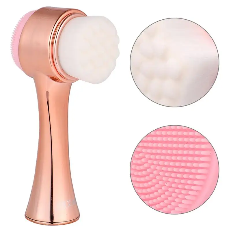 Силиконовая щетка для удаления черных точек двусторонняя лица ручная очищения