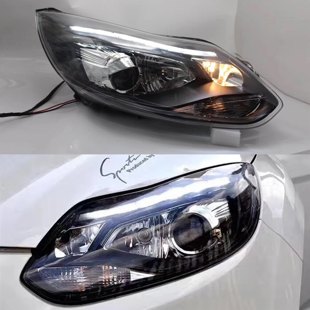 Автомобильный Стайлинг для Ford Focus 3 светодиодный фар 2012 2013 2014 focus ST Стиль DRL H7 Hid