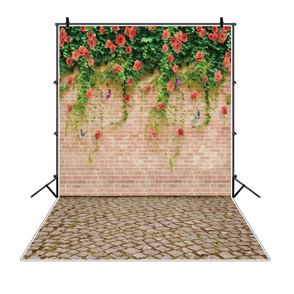 Laeacco Фото фоны старая темная цементная стена деревянная дверь пол гранж