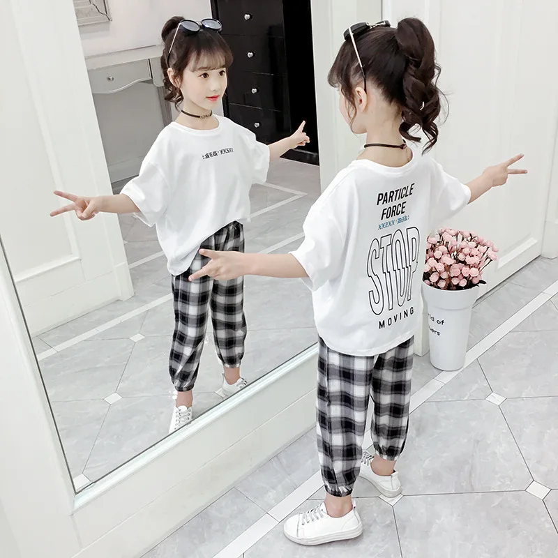 Комплект одежды для девочек футболка и штаны комплект из 2 предметов детей 4 6 лет