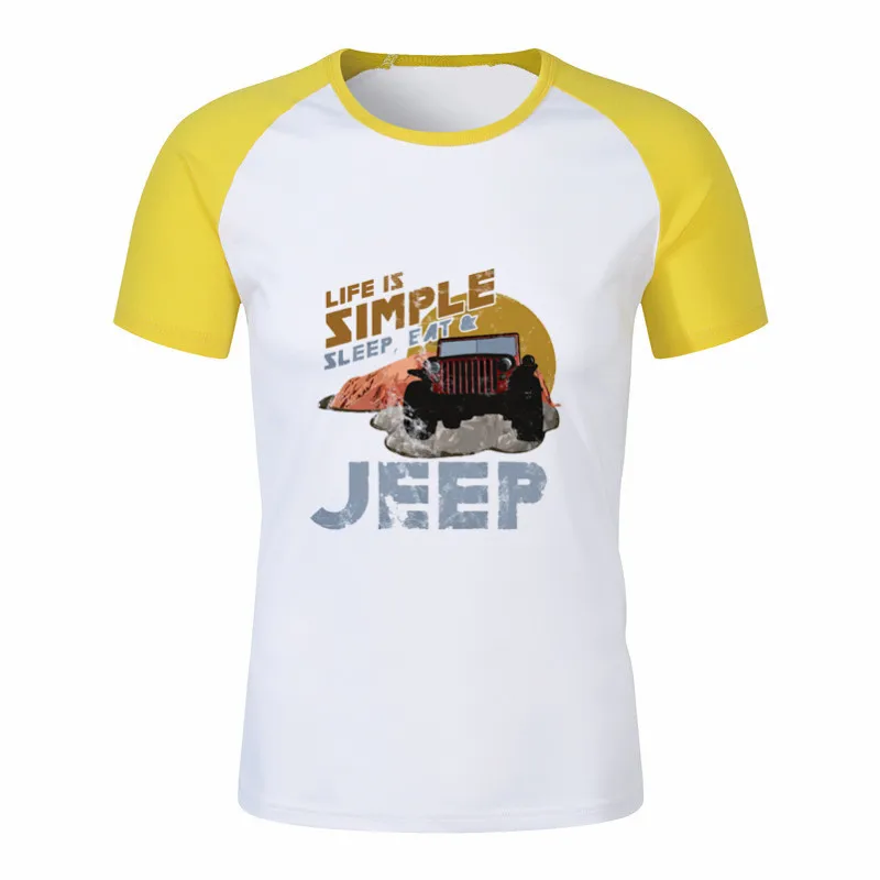 Jeep Графические футболки, рубашка с аркадным принтом, Мужская футболка, Повседневная футболка с коротким рукавом, Мужская Уличная одежда