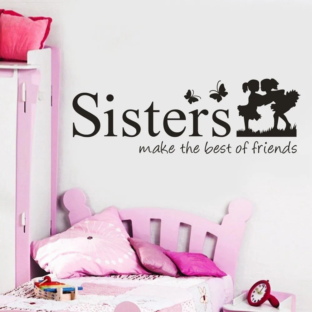 Сестры Wake The Best OF Friends ПВХ стикер на стену домашний декор сделай сам