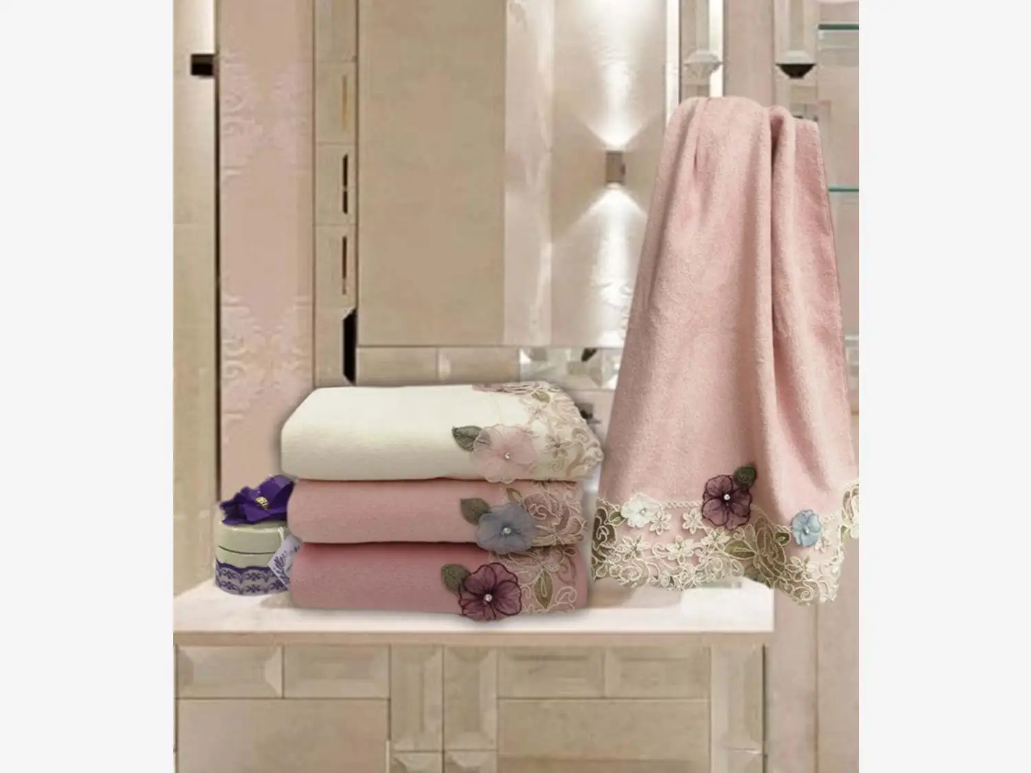 

Shea Velvet pcs set Hand Face Towel Set