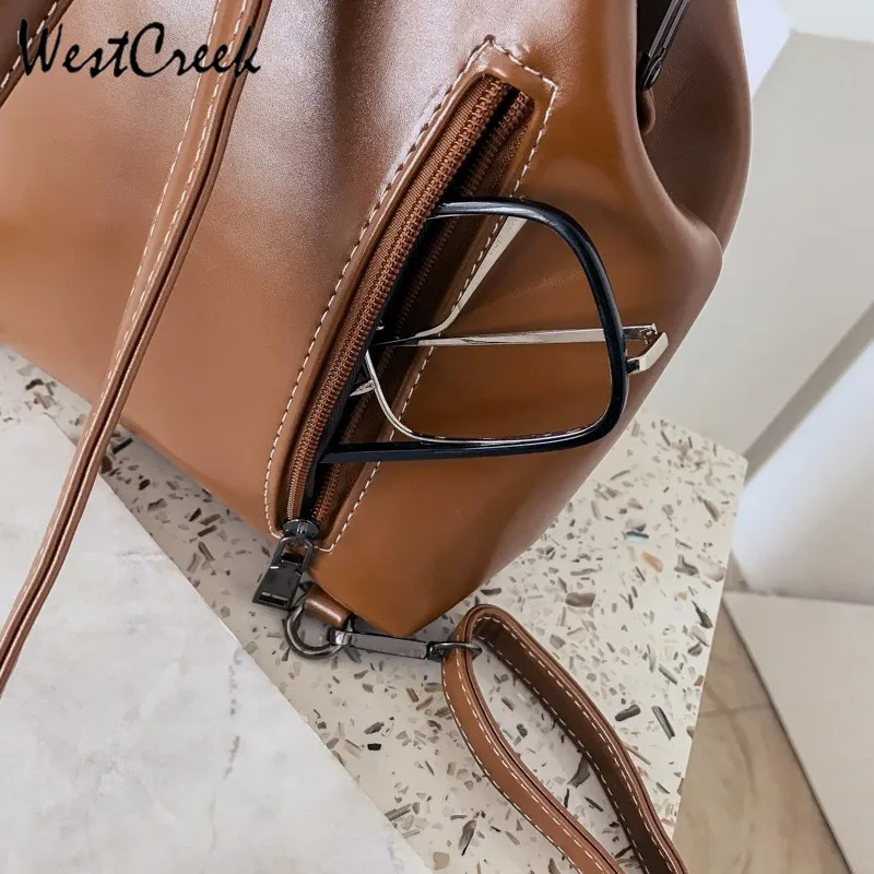 Женский винтажный рюкзак westкрик вместительный мягкий из искусственной кожи