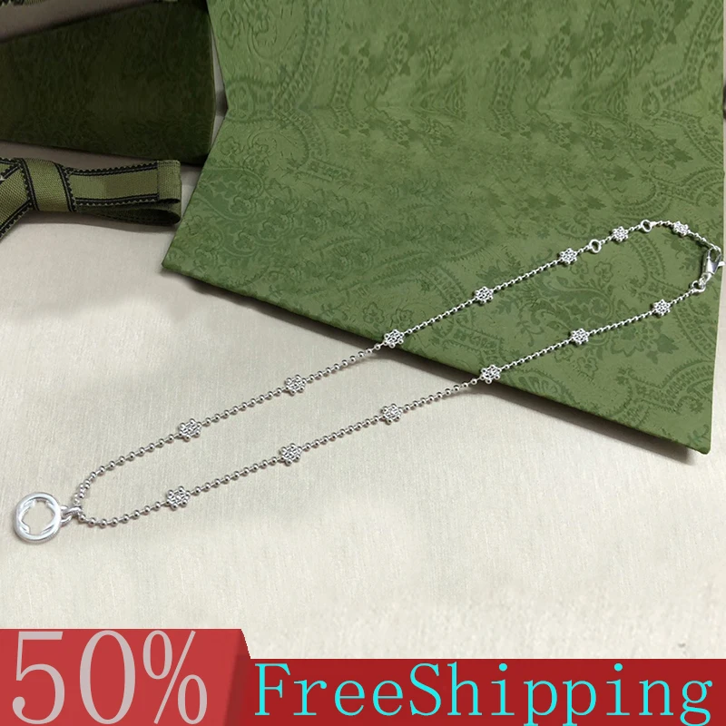 

Ожерелье из серебра 925% пробы, роскошный бренд, высокое качество, оригинальный тренд, ожерелье с бусинами Будды, ретро, модный вечерние на ден...