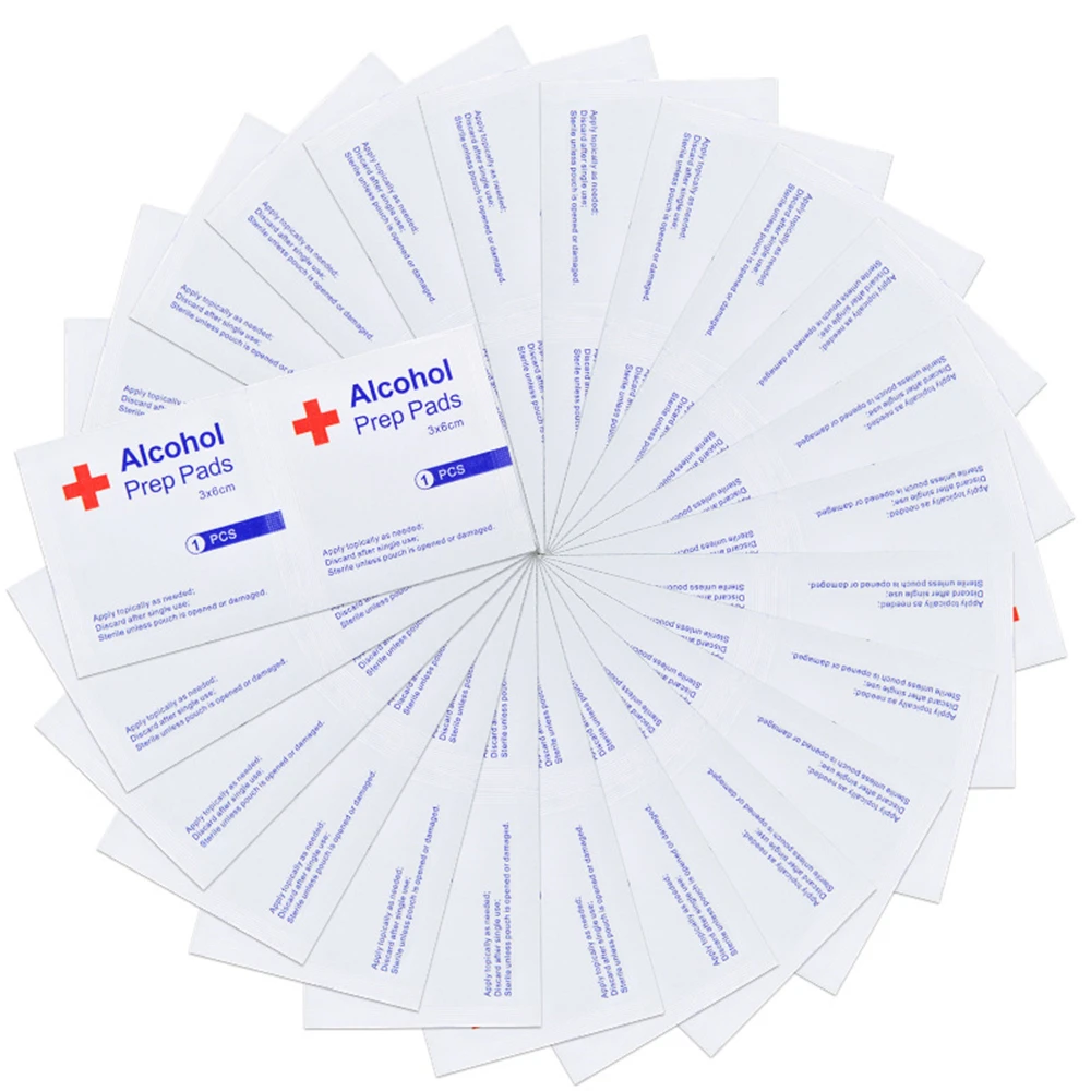 100 шт./лот влажная салфетка со спиртовой заменой для ухода за кожей с