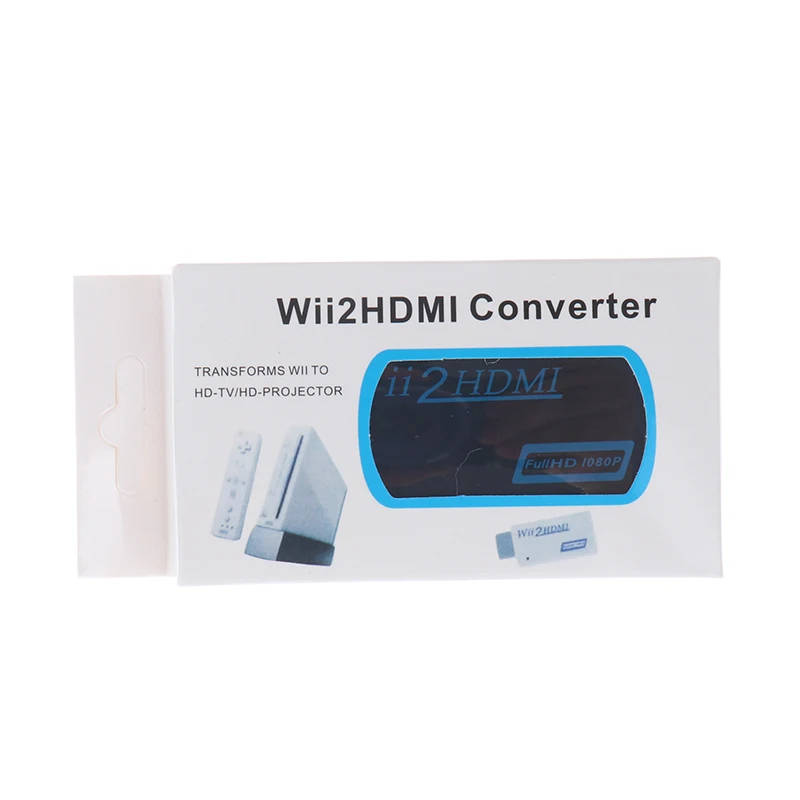 Полный HD 1080P Wii-совместимый адаптер преобразователя Wii 2hdmi-совместимый