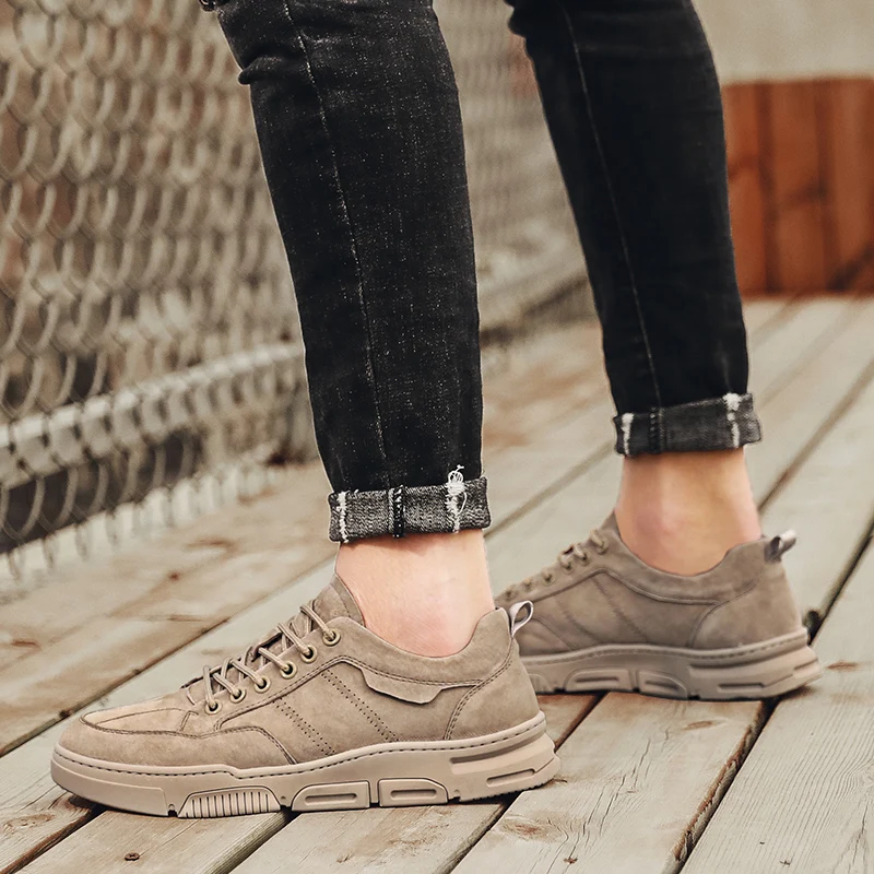 Кожаные туфли мужские повседневные оксфорды на шнуровке высококачественные