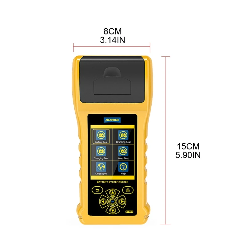 

Car Battery Tester 12V Automotive Cranking Charging System Diagnostic Test Tool