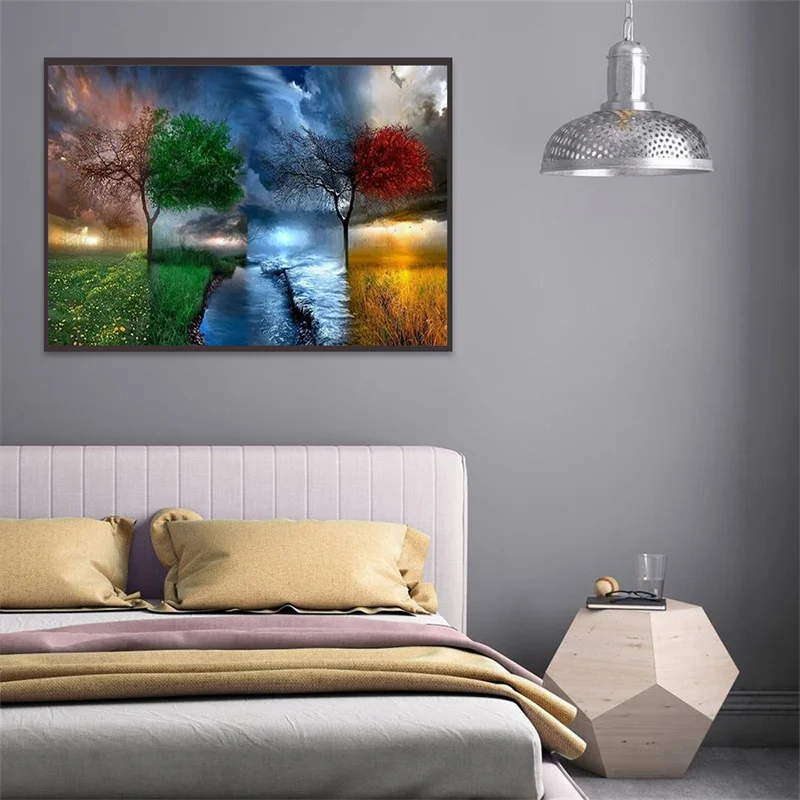 Алмазная 5D картина сделай сам Набор для вышивки крестиком с изображением дерева