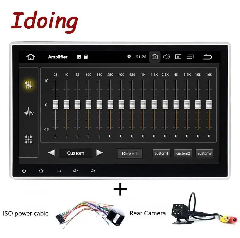ISO and Camera Idoing 1Din 10," PX5 4G+ 64G Восьмиядерный Универсальный Автомобильный GPS DSP радио плеер Android 9,0 ips экран навигация Мультимедиа Bluetooth - Цвет: ISO and Camera