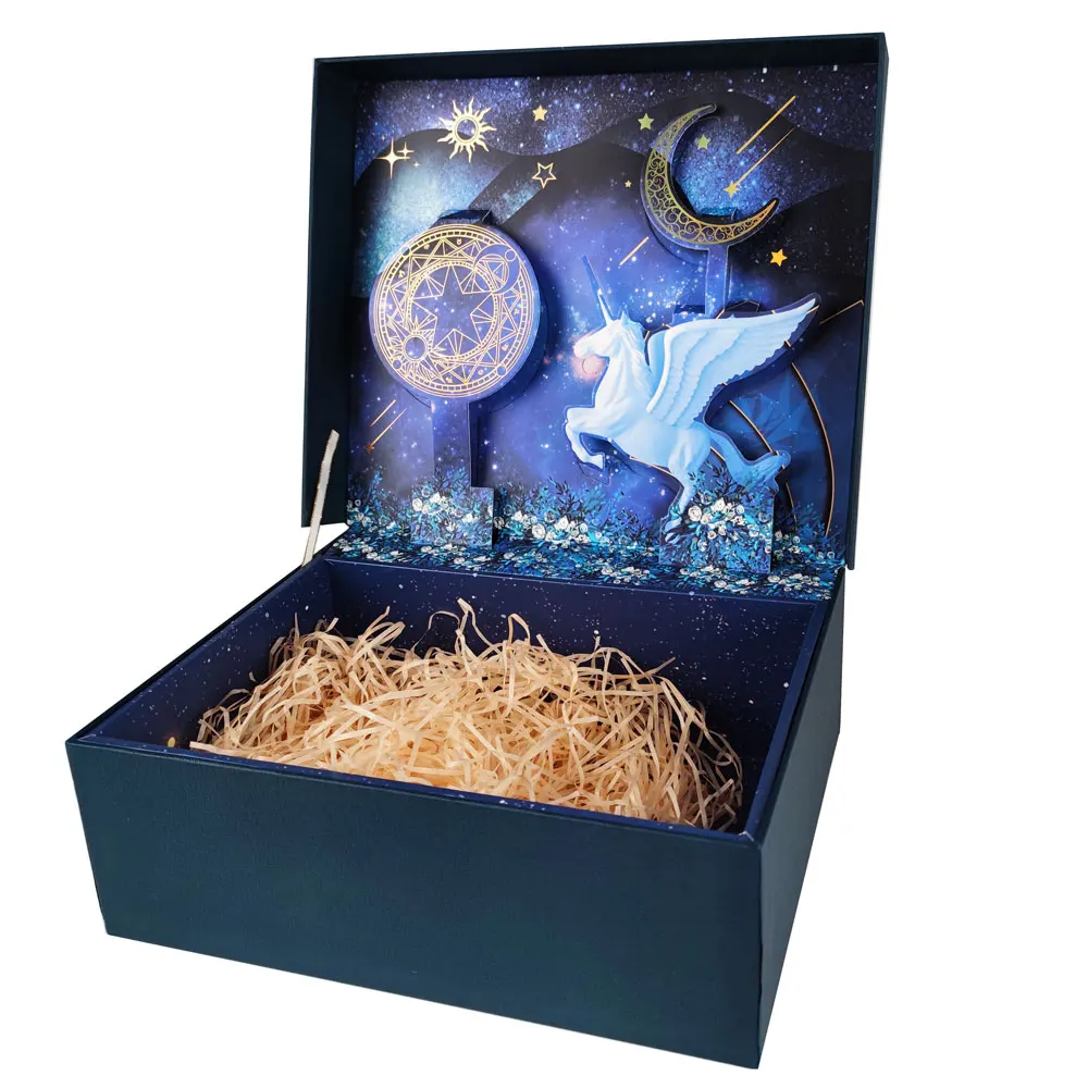 Роскошная синяя и розовая Подарочная коробка с лафитовыми травами Для Дня