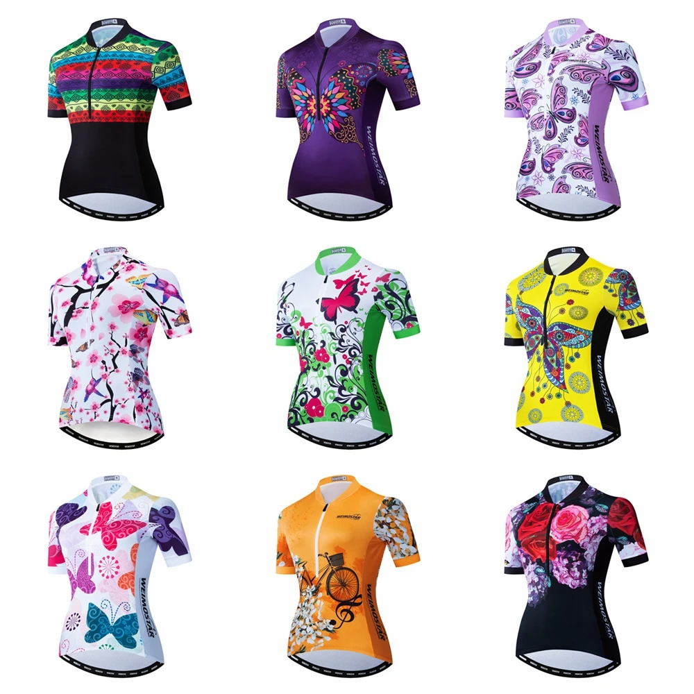 Футболка Weimostar Женская велосипедная с коротким рукавом спортивная рубашка для