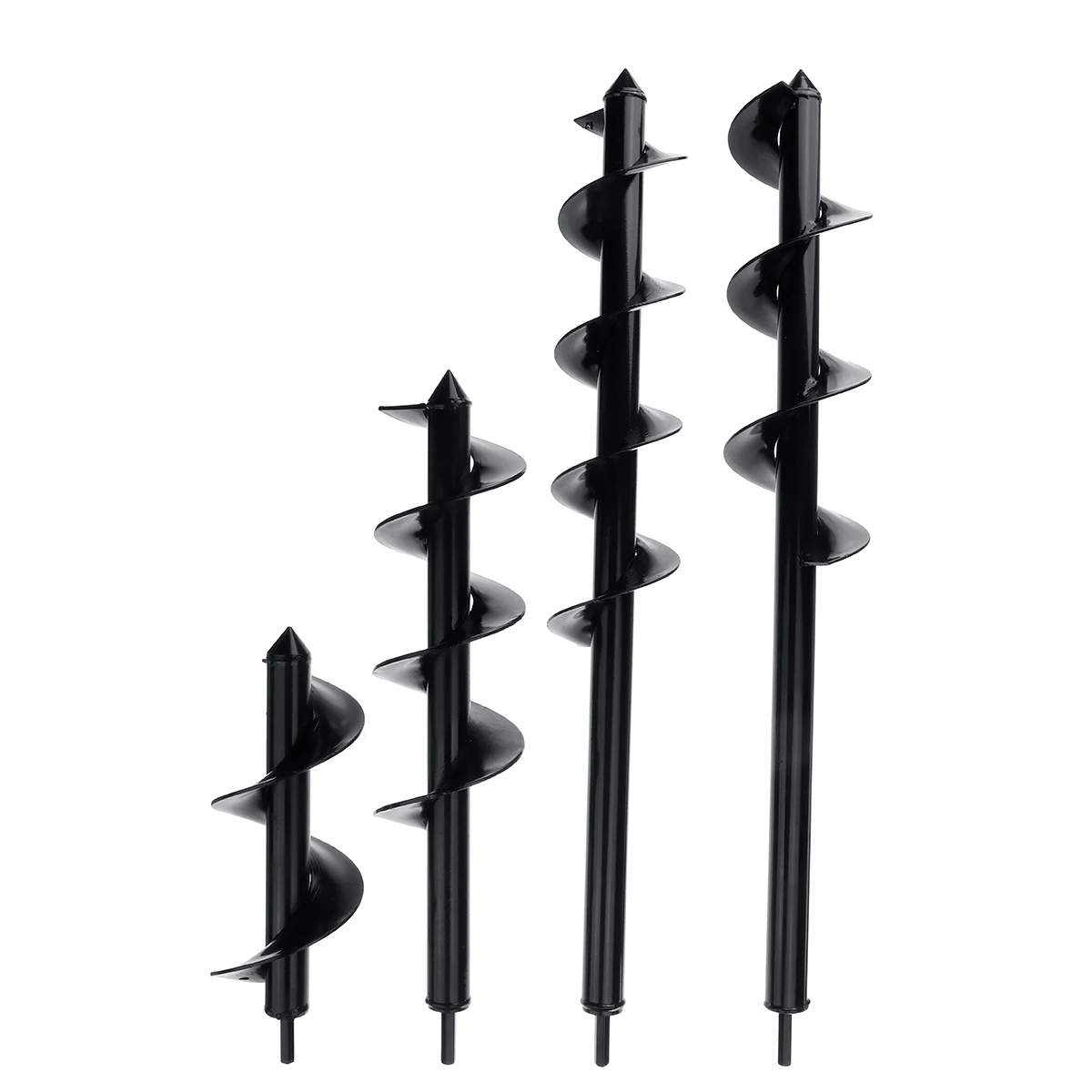 

8X60/9X25/9X40/9x60cm New Earth Drill Ice drill Garden Auger Spiral Drill Machine Bit Flower Planter Auger Yard Gardening Plant