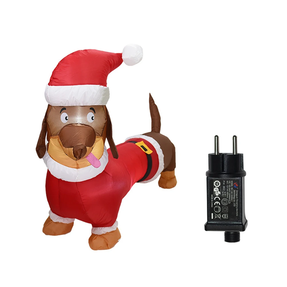 

Рождественский надувной медведь с вращающейся светодиодной подсветкой, светящийся Декор для дома, улицы, сада, Рождественский Декор