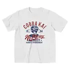 Модная ретро футболка с принтом кобры Кай из фильма, мужские футболки, детская футболка для каратэ, ТВ-шоу, футболка с короткими рукавами и принтом