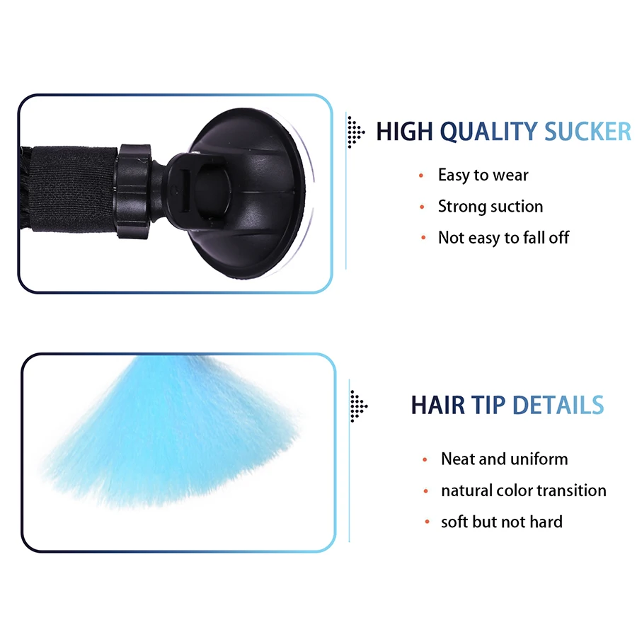 Шлем с двойными косами для конского хвоста аксессуары волос мотошлема оплетка