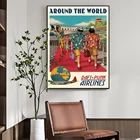 Постер Daft в стиле панк по всему миру, настенный постер с рисунком музыки, модный художественный постер на холсте, Настенная картина для домашнего декора, картины квадраты