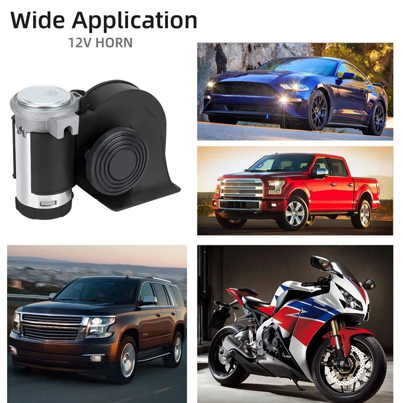

Car Air Horn 12V Snail Compact with Compressor Automotive Relay Mini Nautilus Super Loud Horn for Truck Car Motorcycle