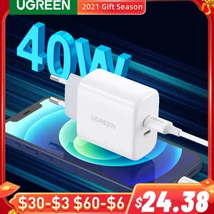 UGREEN Dual 20W PD USB C Charger for iPhone 13 12 Fast Charger Quick
Charge 4.0 3.0 Charging for Samsung Mobile Phone Charger