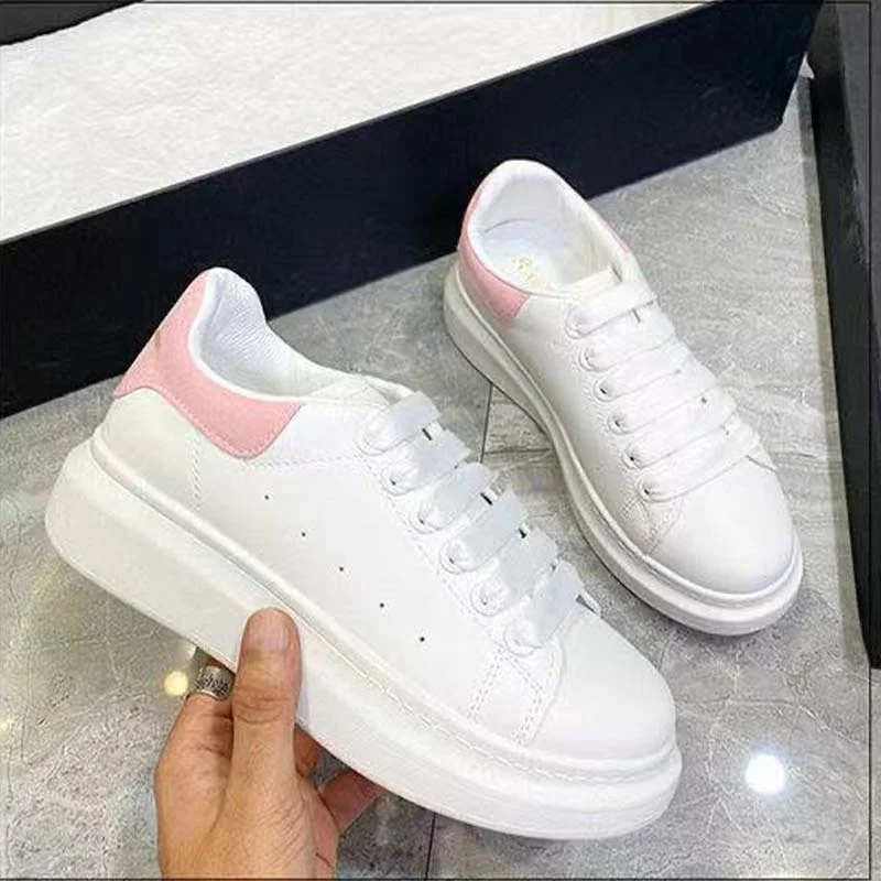 

Male Women's Skate New Chic Flat Sandals Shoes Streetwear Female 2021 For Girls White Shoes. Fashionable Leisure