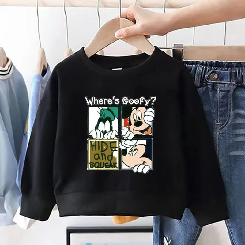 Kids Baby Boys Girls Hoodie Clothes Clothing Hoodies Toddler Infant Boys Girls Sweatshirts T-shirt Hoodied Cotton Minnie T-Shirt