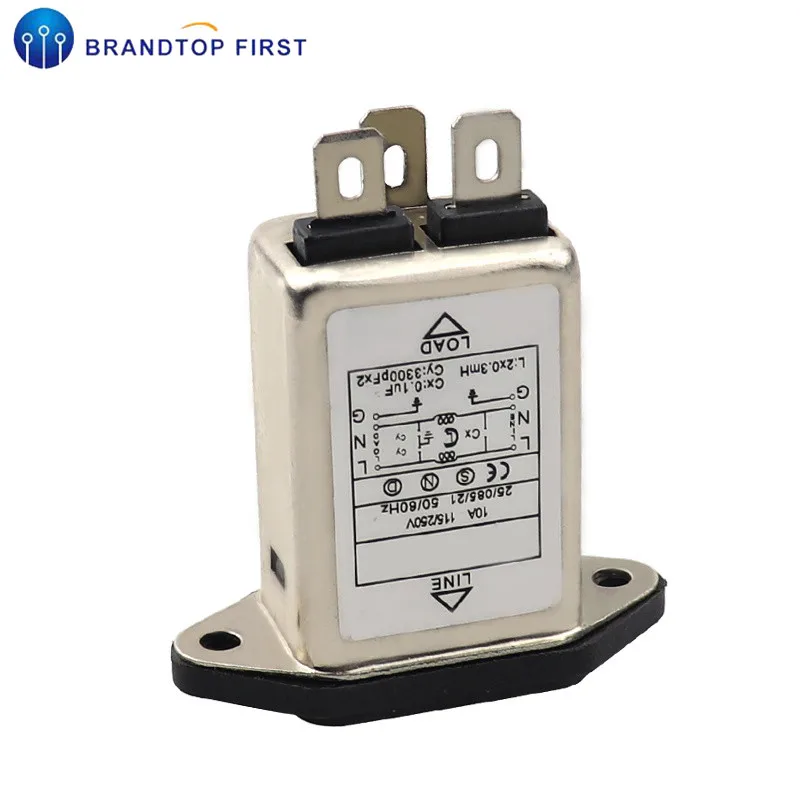 IEC 320 C14 Мужской Разъем Панель крепление Мощность линия EMI фильтр 10A 125/250 В лучше чем