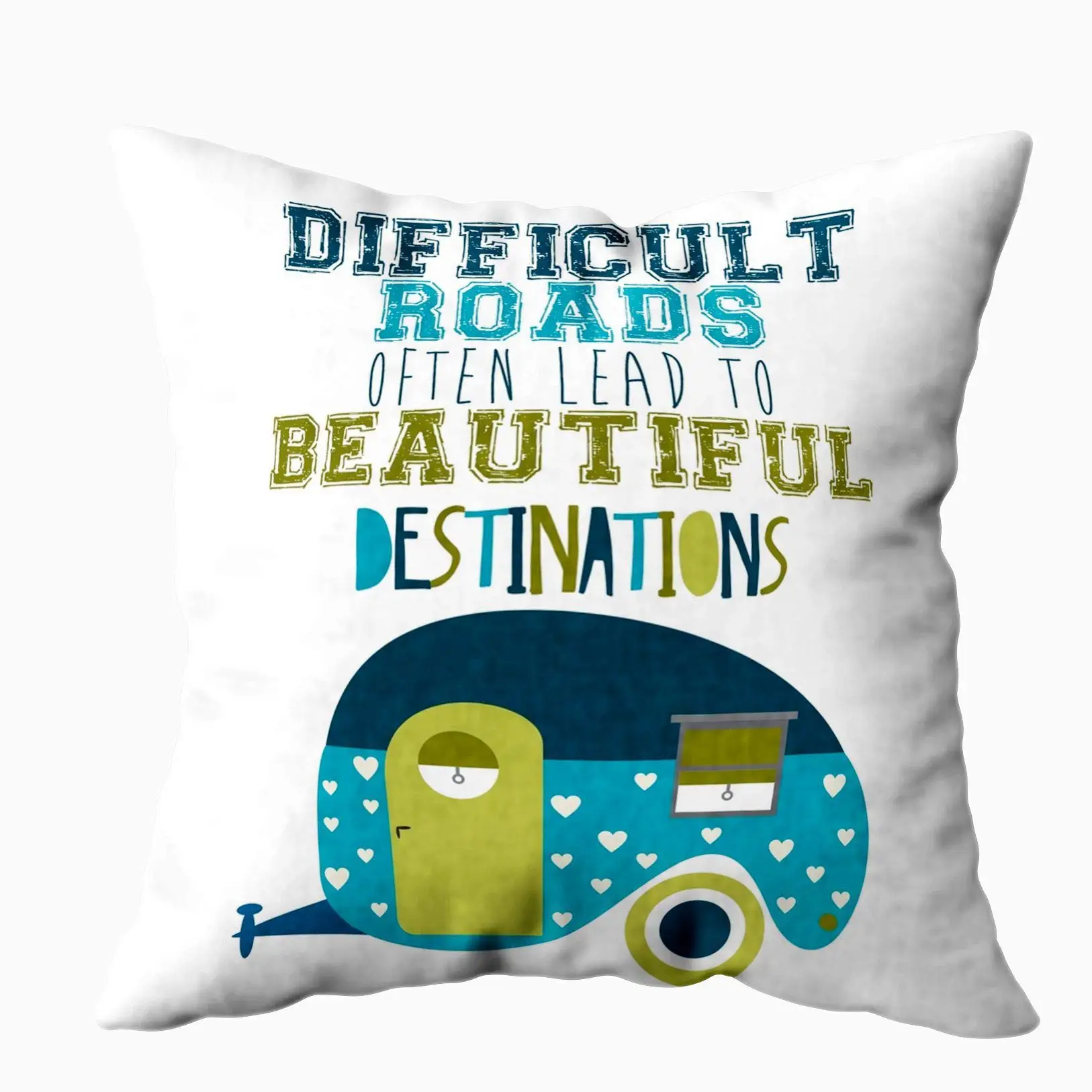 Диванная подушка для девочки, наволочки для дивана, грузовика, вождения по дикой природе, ландшафту