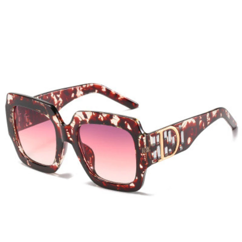 Солнцезащитные очки в большой квадратной оправе для мужчин и женщин модные