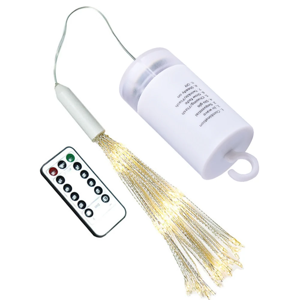 

LED Fairy Lights 4Pack Remote Control Strip String Lights Waterproof Firework LED Copper Wire Wedding Decor Christmas Light D20