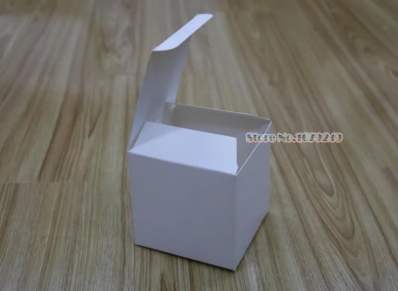 200 шт. белый Бумага складной Коробки маленький ручной работы DIY подарочная