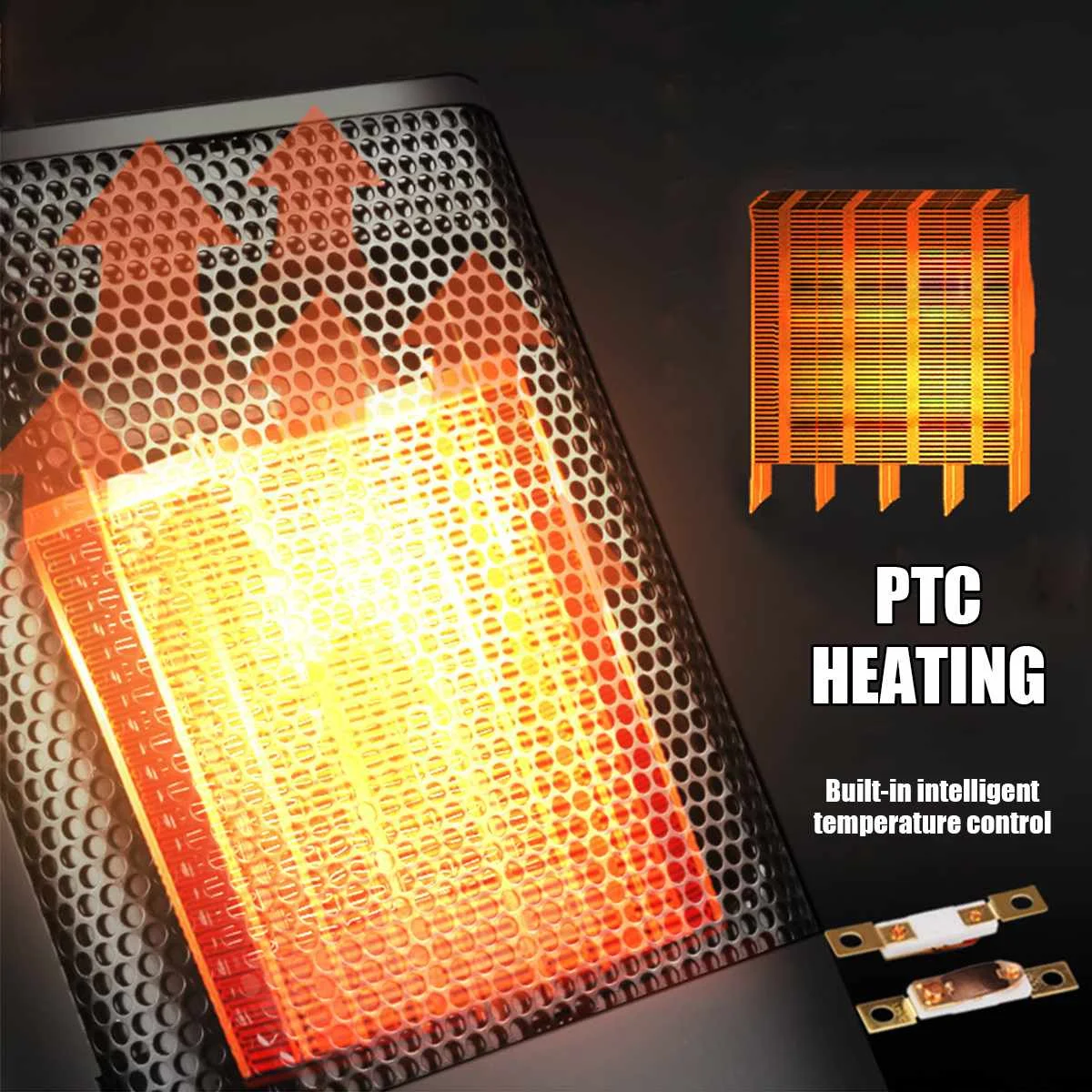 700 Вт Электрический обогреватель вентилятора PTC керамический быстро